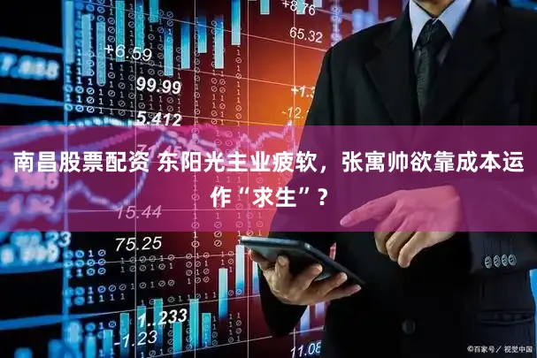 南昌股票配资 东阳光主业疲软，张寓帅欲靠成本运作“求生”？